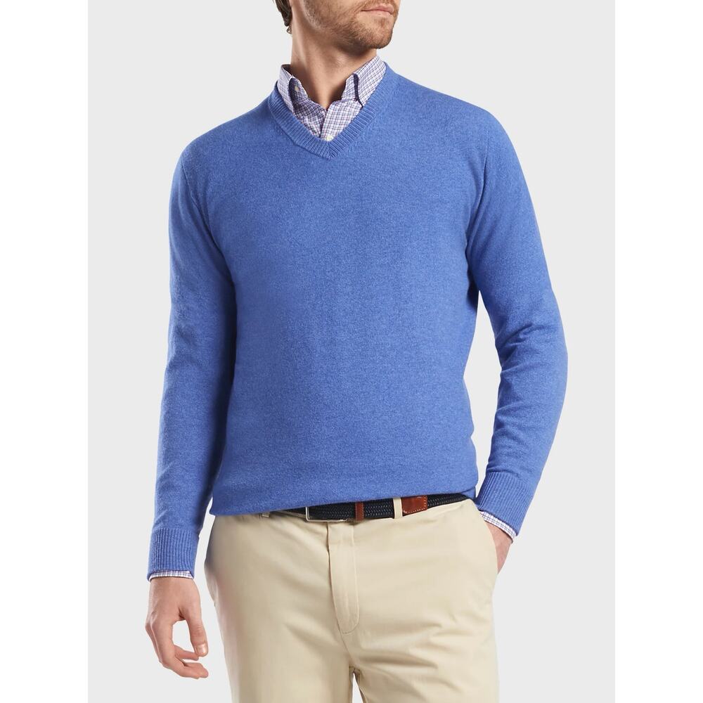 NWT Silk Tricots St Rafael sweater blue sz M lightwt preppy Academia office Bulk
